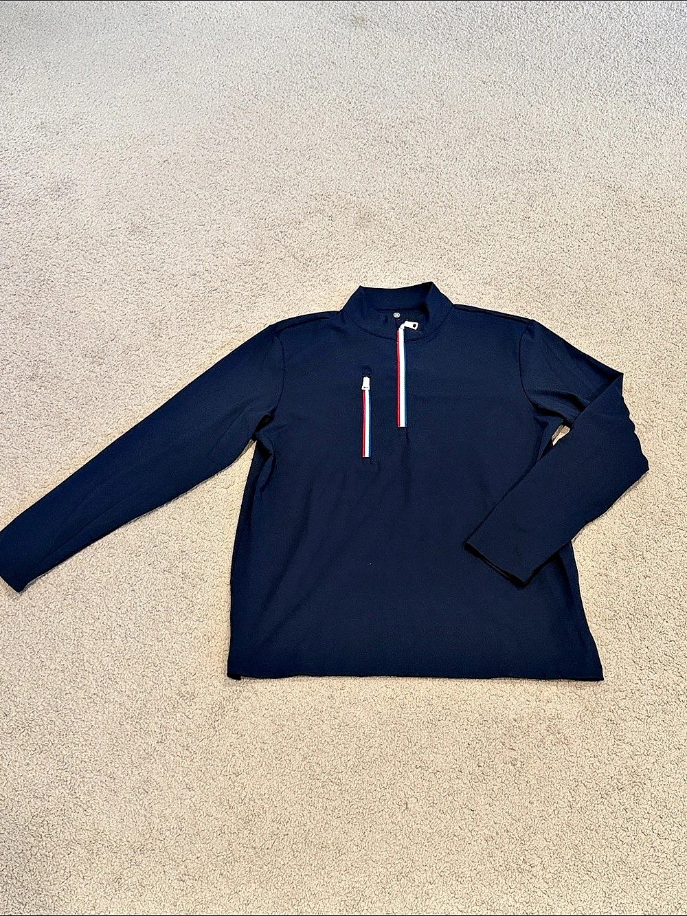 G/FORE Men's Quarter-Zip Pullover in Blue Medium Like New
